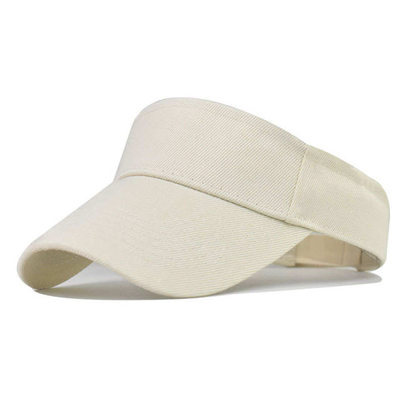 Spring Summer Sports Sun Cap Men' Cap Women Adjustable Cotton Visor UV Protection Top Empty Tennis Golf Running_voghion.com