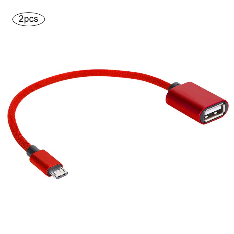Type-C OTG Data Cable USB Adapter OTG Adapter Converter Micro USB Cables AUX Audio Cable Adapter For AndroidRed_voghion.com