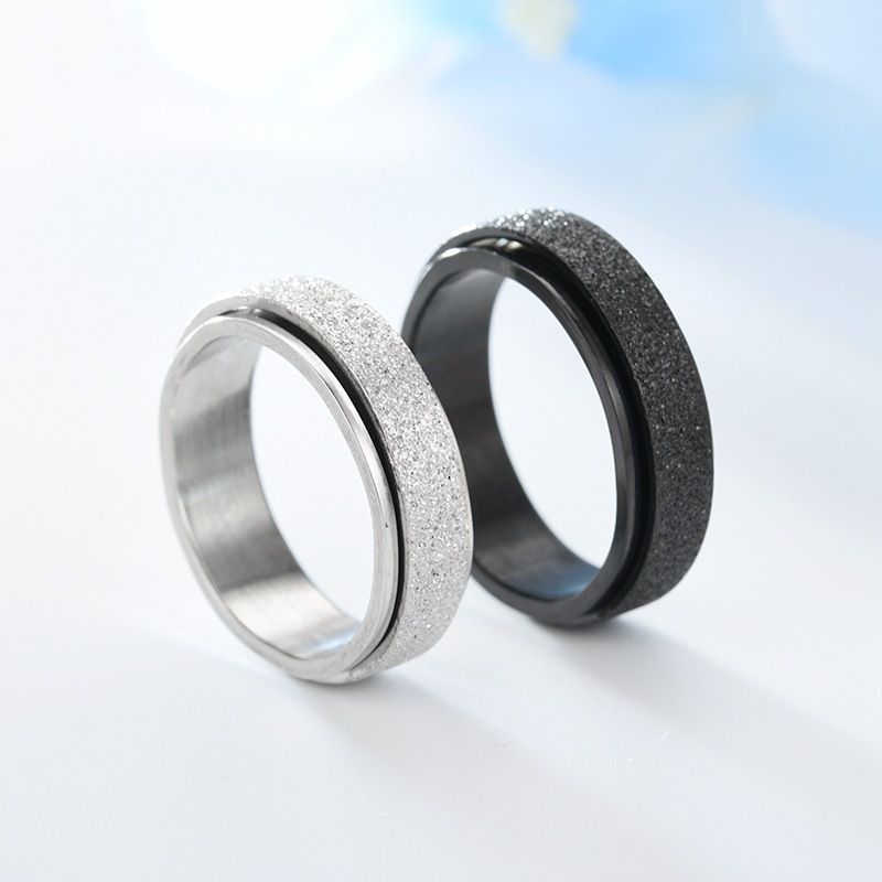 6mm Angst Fidget Spinner Ringe Männer Glatte Edelstahl Spinning Rotating Ring für Frauen Anti Stress Schmuck Geschenk_voghion.com