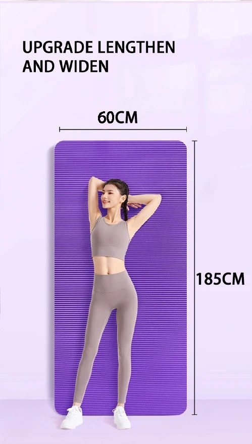 15MM//20MM Thick Non-slip Yoga Mat High-density Sports Fitness Mat Home Sports Pilates Gymnastics Exercise Gymnastics_voghion.com
