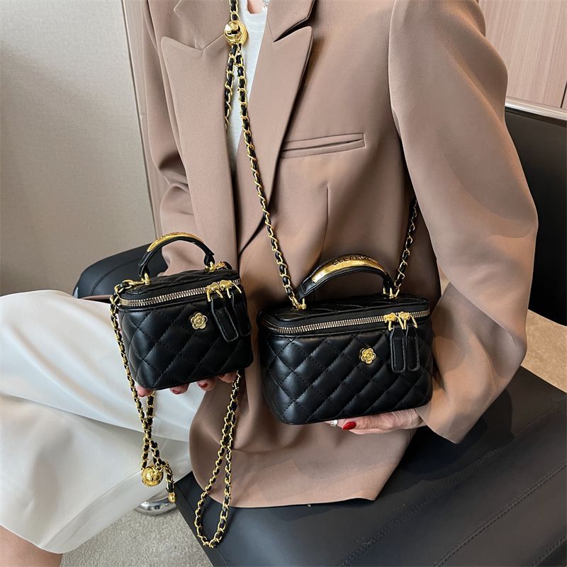 CICU Borsa con motivo a rombo alla moda per donna Nuove borse a mano con tracolla a tracolla con tracolla a catena regolabile_voghion.com