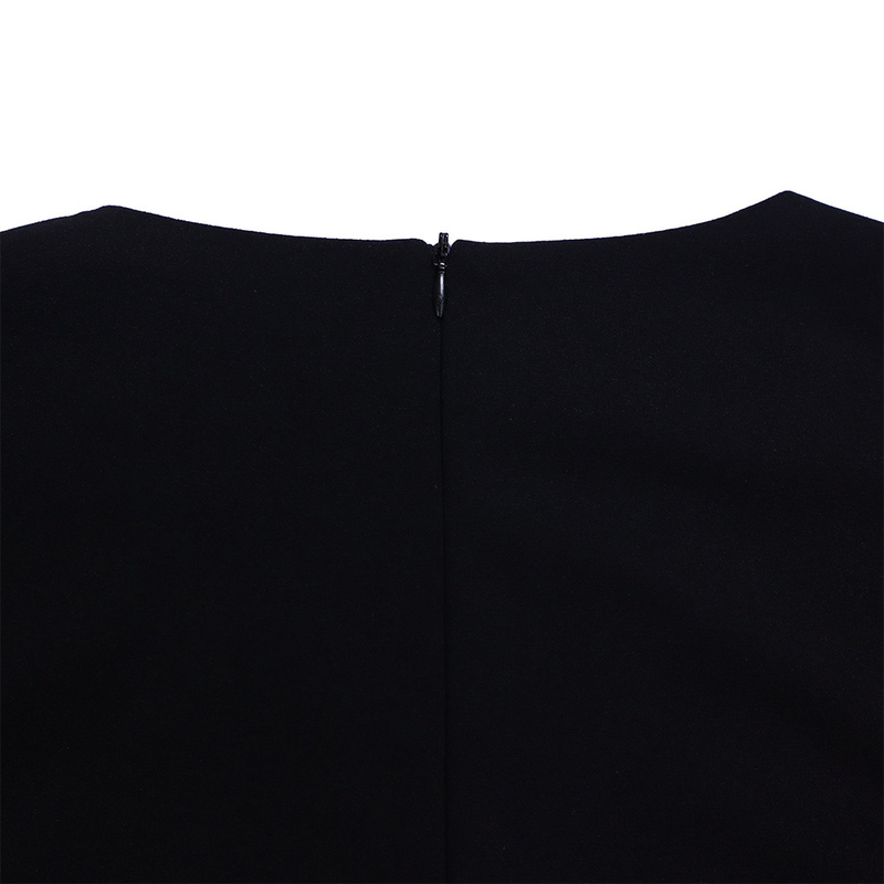 Women's fashion temperament color matching strap pleated skirt elegant_voghion.com