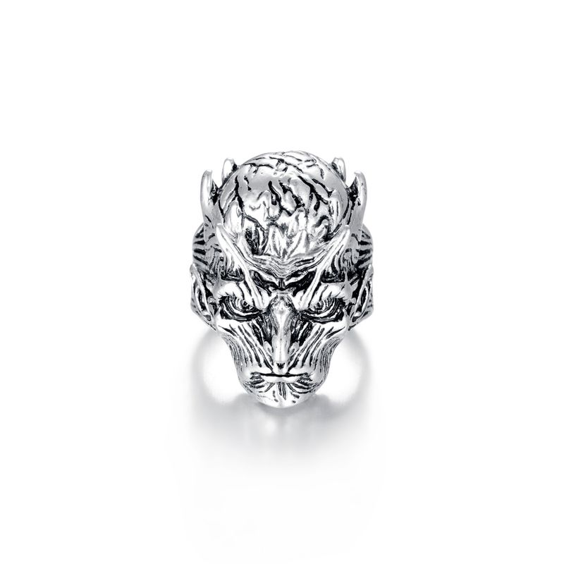 Neu Schädel Kopf männer Personalisierte Kreative Hip Hop Offenen Ring Schmuck Trend_voghion.com
