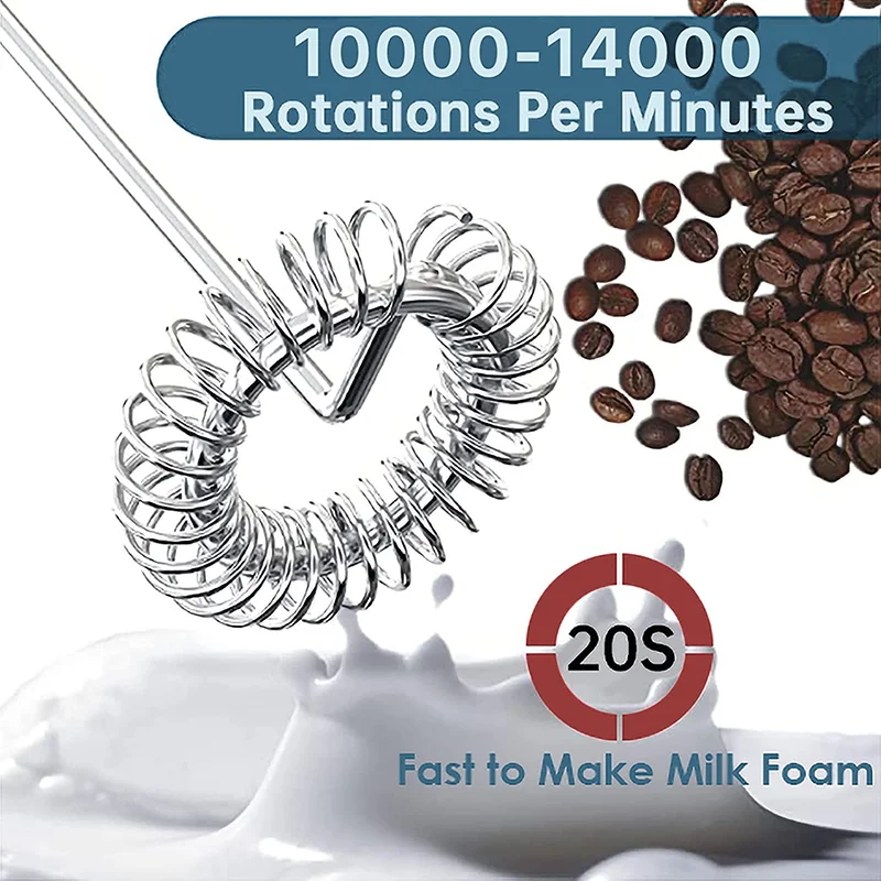 Mini Electric Milk Foamer Blender Wireless Coffee Handheld Egg Beater Cappuccino Frother Mixer Kitchen Whisk Tools_voghion.com