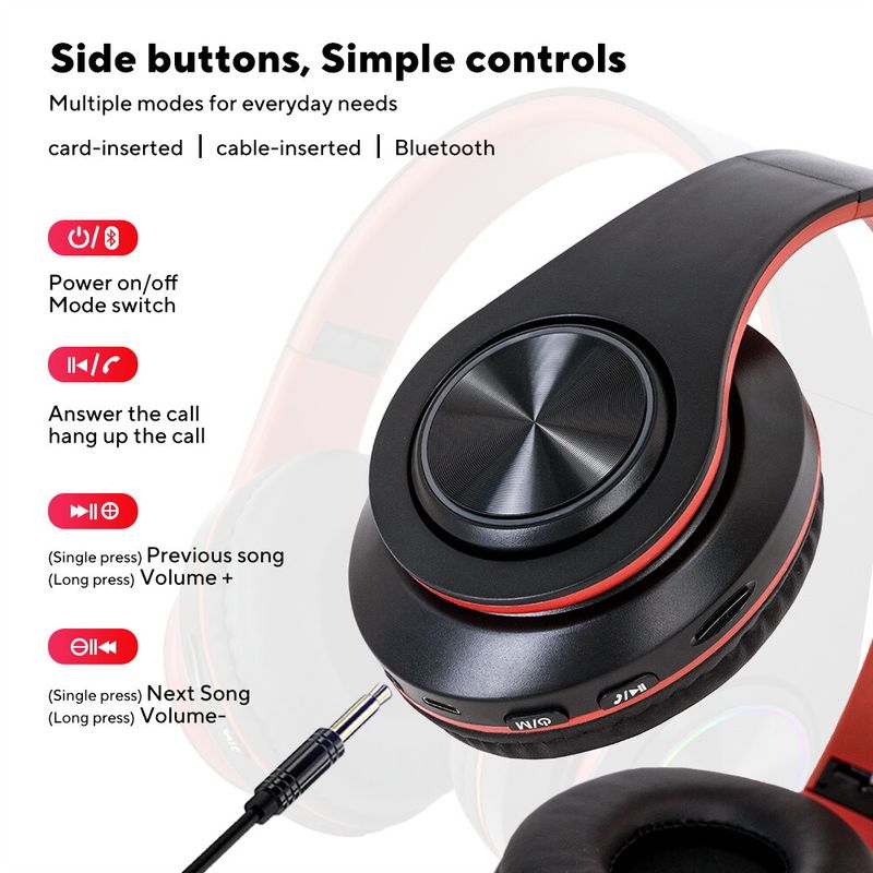 Kabellose Bluetooth-Kopfhörer mit Geräuschunterdrückung, Over-Ear-Kopfhörer-Headset_voghion.com