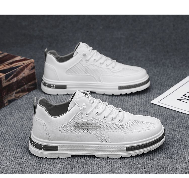 Heren Zomer Nieuwe Ademende Mesh Casual Sport Heren Lichtgewicht Een Voet Werk- en Arbeidsbescherming Trendy Schoenen_voghion.com