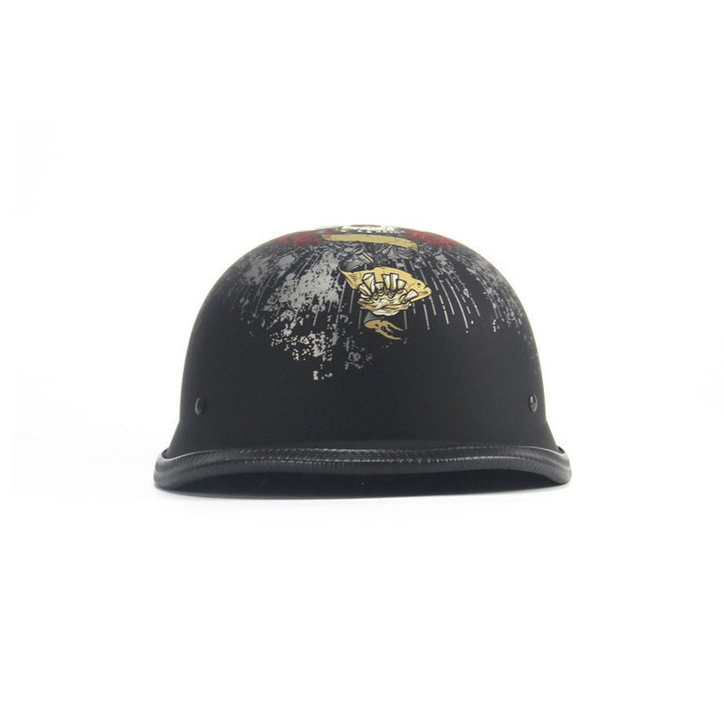 Zhuanya Black Crow Skull Soldier Halled Helm Véier Saisone Elektroauto Trend Hallefdeckung Läffel_voghion.com