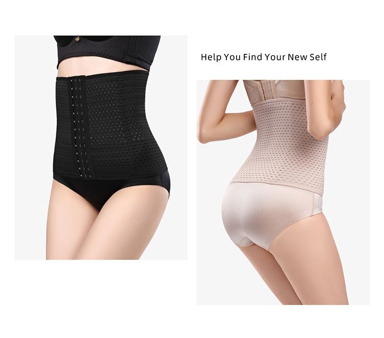 Women's Postpartum Belly Belt Four Seasons Hollow Three Breasted Belly Belt Exercise Belly Reduction Body Shaping Waist Belt_voghion.com