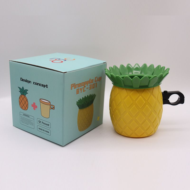 Bouilloire de vélo en forme d'ananas, porte-gobelet décoratif pour VTT, vente directe_voghion.com