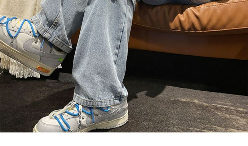 Workwear jeans men's spring and autumn loose straight wide leg trendy ins high street plus size casual long pants_voghion.com