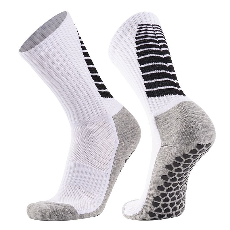 2025e Men's Towel Bottom PVC Non-Slip Shock Absorption Soccer Mid-Calf Thickened Sports Socks_voghion.com