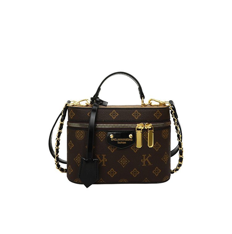 High-end Vintage Box Women's Shoulder Bucket 2025 Summer New Fashion Versatile Crossbody Small Bag_voghion.com