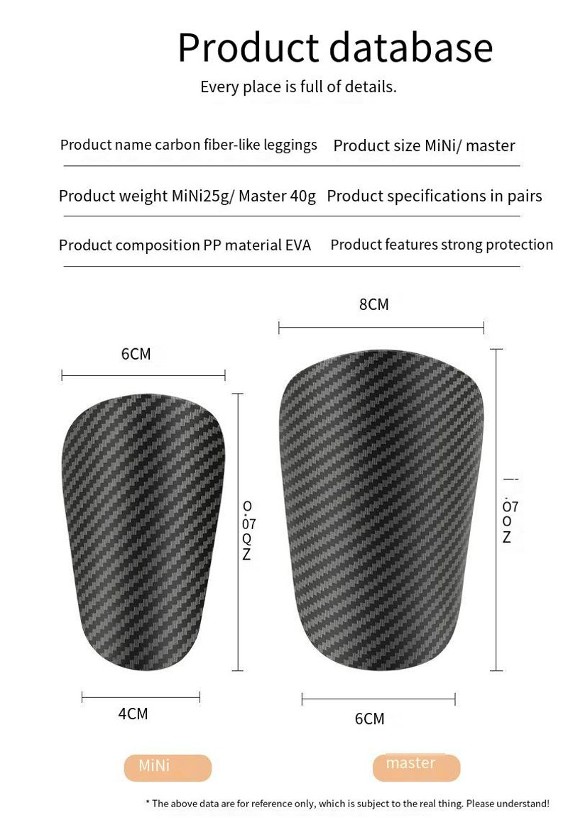 Ultraleicht Carbon Fiber Bein Professionelle Spieler Version Erwachsene Kinder Fußball Schienbeinschoner Einsätze Atmungsaktiv_voghion.com