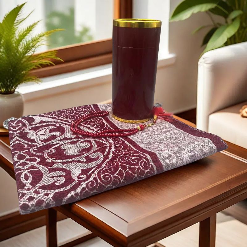 High-Quality Beads Prayer Mat Blanket Exquisite Gift Set Plush_voghion.com