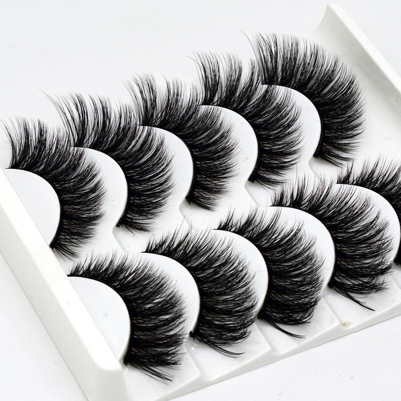 2024 20235Pairs 3D Natural False Eyelashes Long Thick Makeup 3D-52_voghion.com