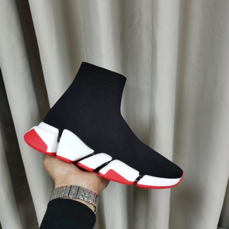 High Version 2.0Ss New Straight Comfortable Sock Knitted Fabric Unisex Couple Casual Sports Single Shoes_voghion.com