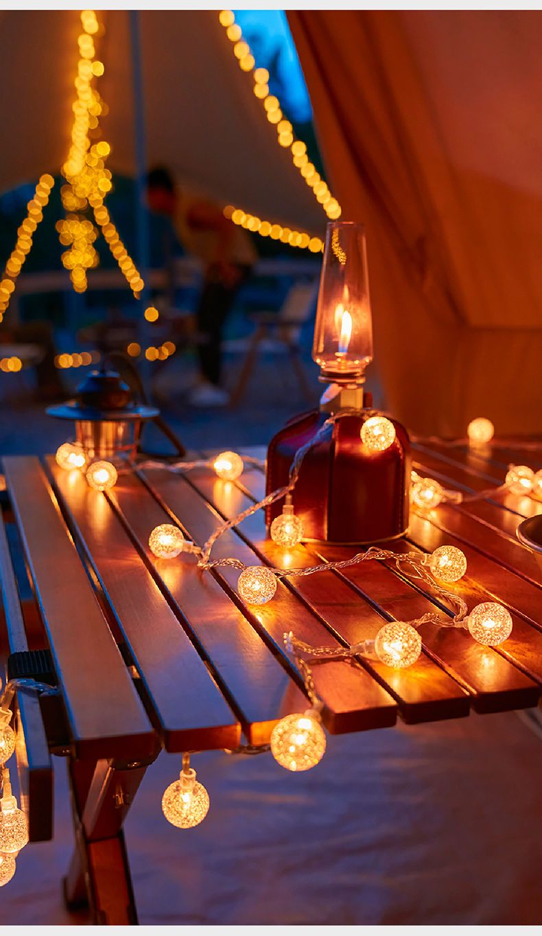 Outdoor Waterproof Solar Small Colorful Flashing String Starry Sky Seven Colors Courtyard Home Camping Decorative_voghion.com