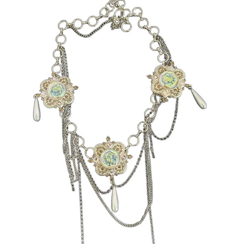 Leichte Nischenkette im ethnischen Stil für Frauen, schweres Handwerk, Persönlichkeit, Mode, High-End-Gürtel, Taillensiegel-Accessoire_voghion.com