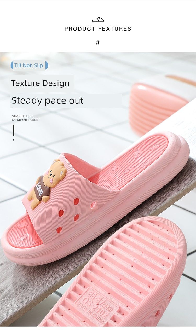 Neu Cartoon Niedlichen Hause Weiblichen Sommer Dicke Sohle Schlafzimmer Rutschfeste_voghion.com