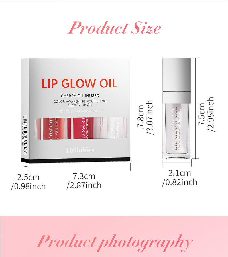 Makeup Hellokiss Lip Balm Set 3in1 Idratante Lip Gloss Specchio Lip Gloss Trasparente Lip Gloss_voghion.com