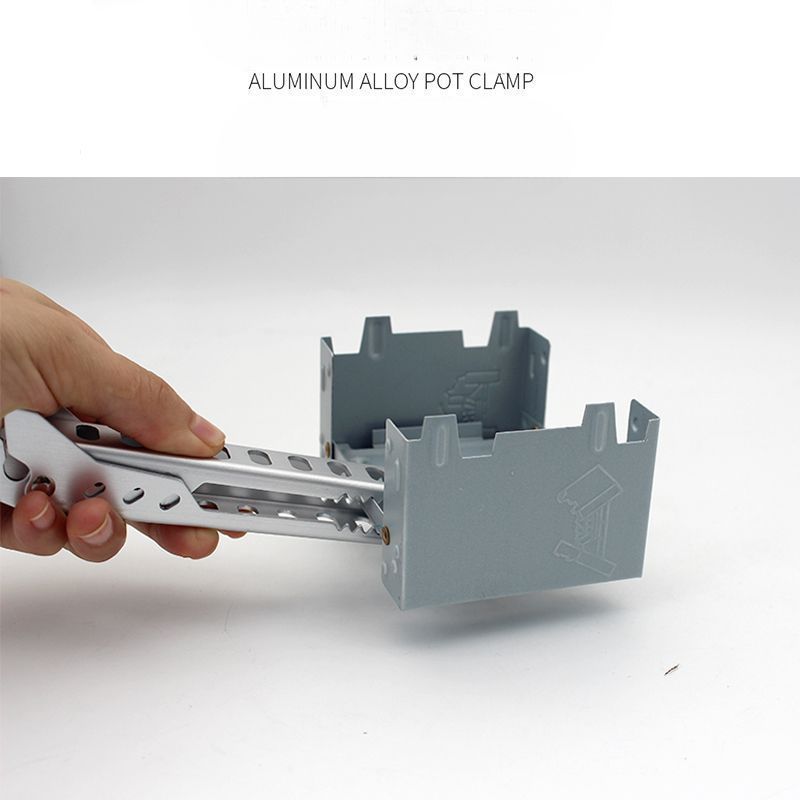 Juego de ollas y sartenes de aluminio para acampar al aire libre, portátiles, ligeras y con clip, antiescaldaduras_voghion.com