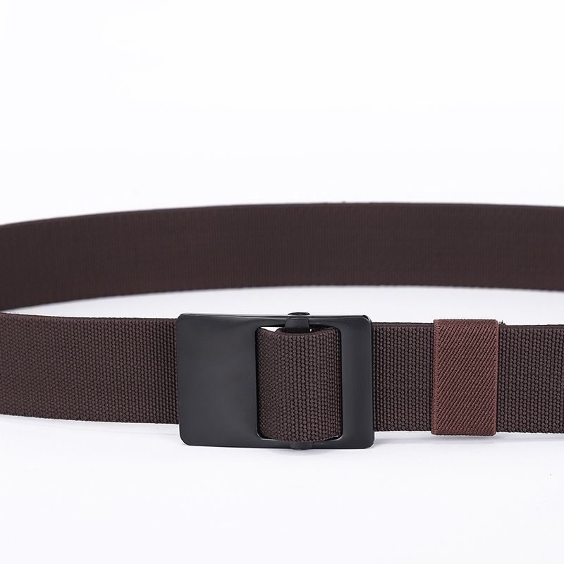 Woven Elastic Belts For Men & Women - Decorative Pin Buckle, Casual & Versatile Style_voghion.com
