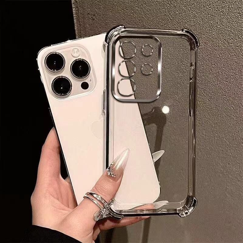 Case For Infinix Smart 9 Airbag Case Electroplate Shockproof Soft Protective Cover For Infinix Note 50 Pro+ 50s 50x 40 30 Smart 10 9 8 Pro 7 5 Go 1 1s_voghion.com