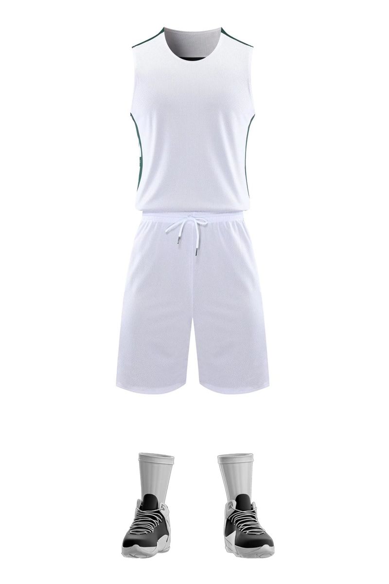 Double sided basketball suit, men's game sports team adult training uniform, printed vest, double-sided jersey_voghion.com