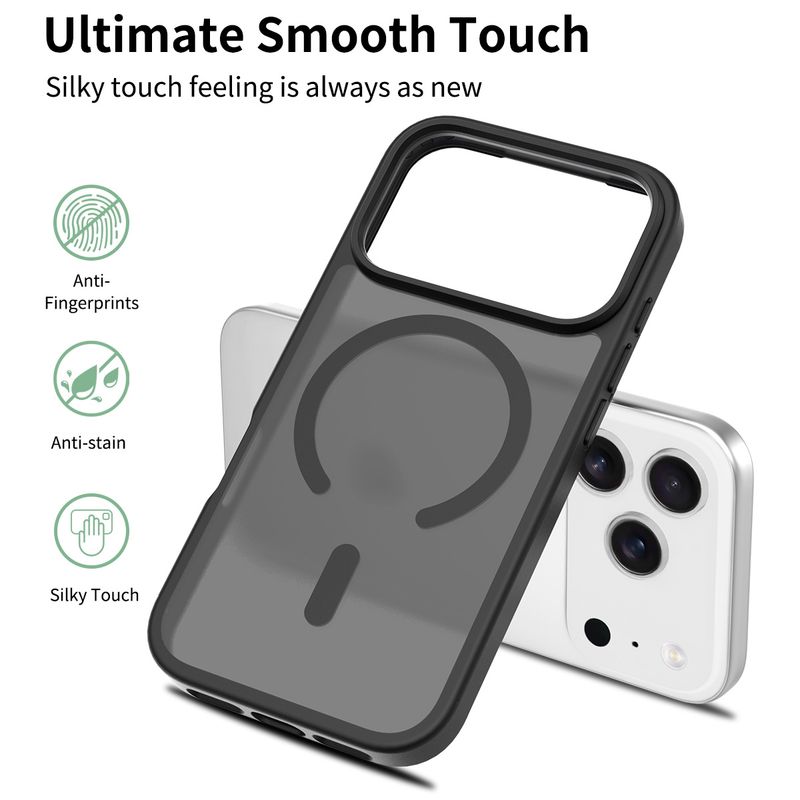 Suitable For IPhone 17 Case Magnetic Matte Skin Feel 2-in-1 Shockproof IPhone16 Pro Max Protective Cover_voghion.com