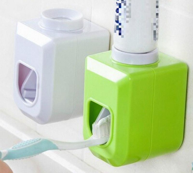 Automatic Adhesive Toothpaste Squeezer Toothpaste Rack Dental Storage Box Lazy Toothpaste Squeezer Toothbrush Holder_voghion.com