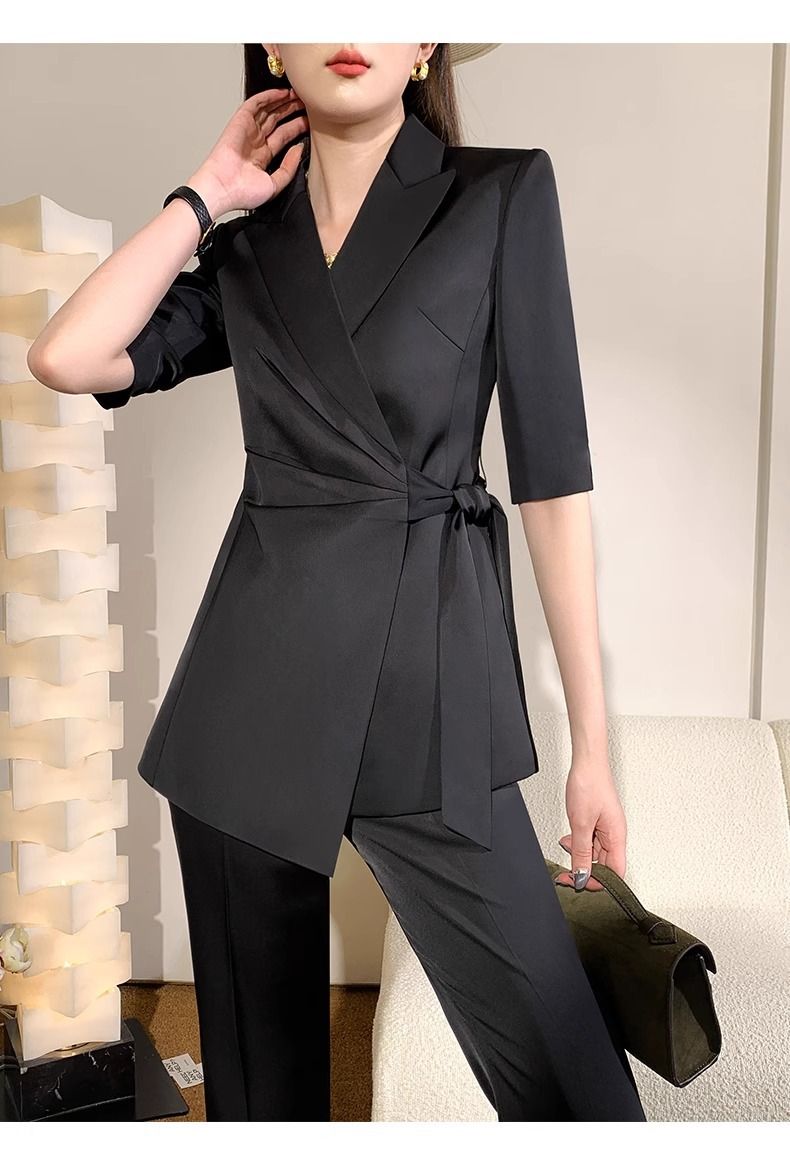 Vêtements pour femmes, costumes deux pièces de style décontracté professionnel_voghion.com