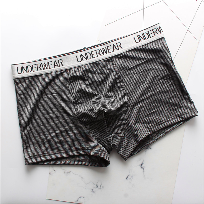 New2024 high-end Men's letter Ice Silk Flat Corner Mid Waist Breathable and Underwear _voghion.com