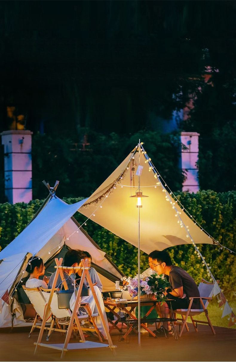 Grenzüberschreitende LED-Außenbeleuchtung mit warmer Atmosphäre, Mini-Campingleuchte, tragbar, USB-aufladbar_voghion.com