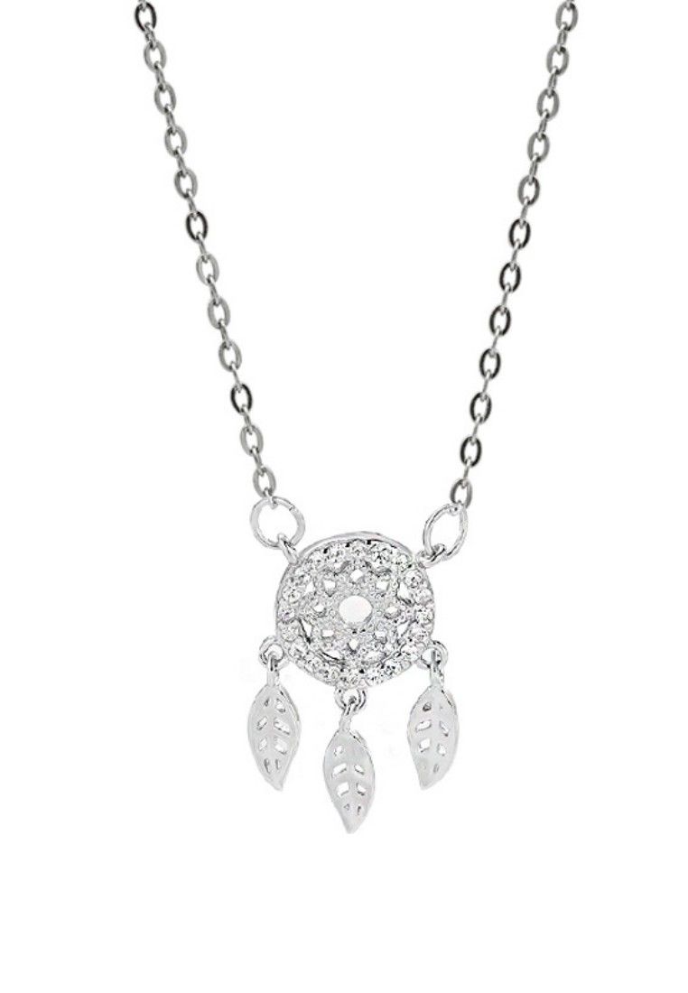 Ldr9336 Zircon Dream Catcher Necklace_voghion.com