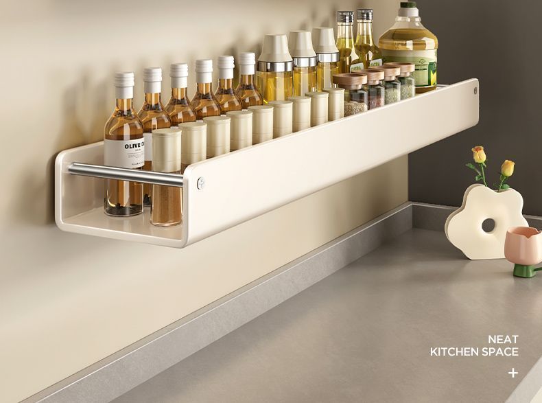 Luxury Kitchen Rack No-Drill Wall-Mounted Salt Seasoning Jar Storage Box Spice Organizer_voghion.com