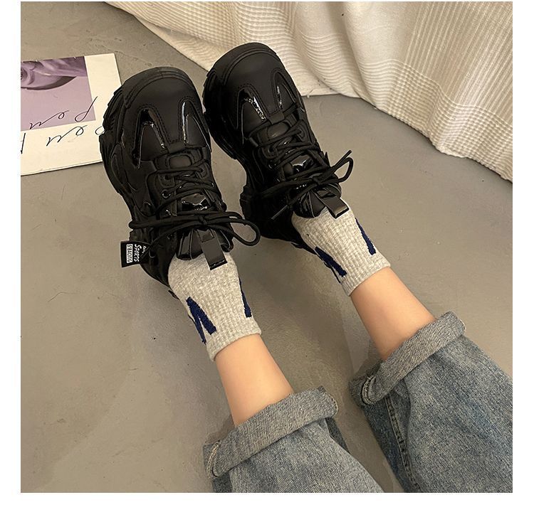 New dad shoes female student versatile casual sports shoes female casual thick-soled heightening shoes_voghion.com