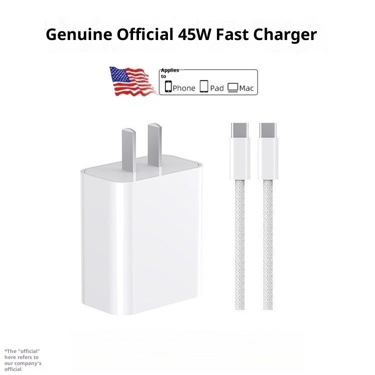 Caricabatterie a ricarica rapida da 45 W compatibile con cavo dati 16 12 Pro originale 13 Plug XS Phone R_voghion.com