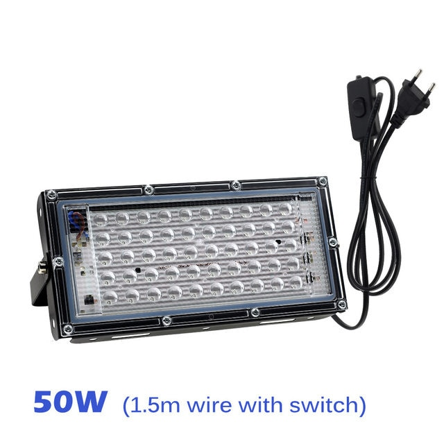50W 100W 150W LED UV luces negras escenario luz ultravioleta efecto de inundación para Halloween baile de Navidad DJ discoteca fiesta Bar_voghion.com