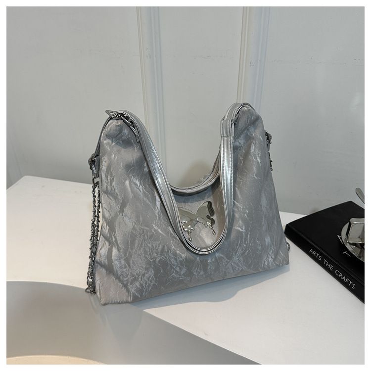 2024 nuova farfalla coreana moda zaino tracolla a catena borsa a tracolla singola borsa per studenti in classe borsa tote di grande capacità_voghion.com