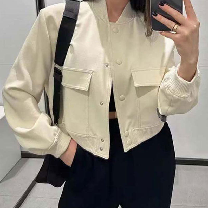 Veste polyvalente à simple boutonnage pour femme, vêtement de tempérament, à la mode, pour les déplacements, couleur unie, vêtements pour femmes_voghion.com