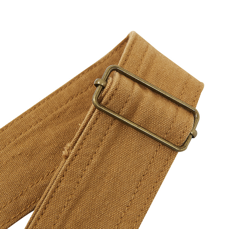Men's overalls, suspenders, worker's pants May khaki jumpsuit_voghion.com