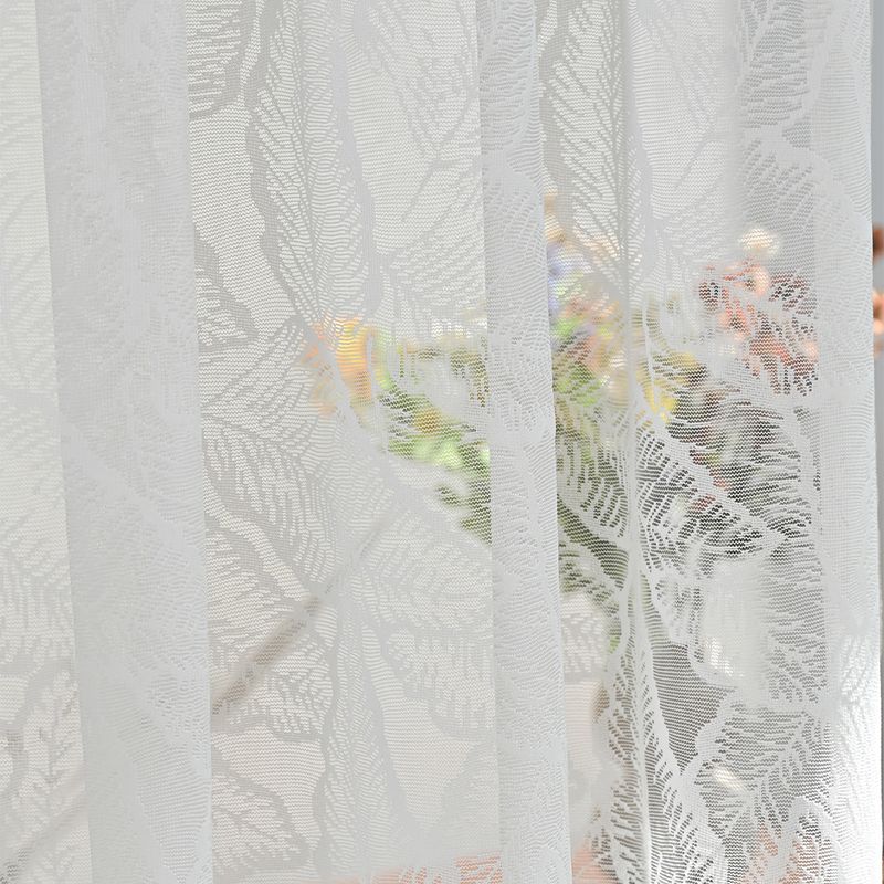 Fishtail Rod Dør Gardin Warp Strikket Lace Vindu Skjerm Gardin_voghion.com