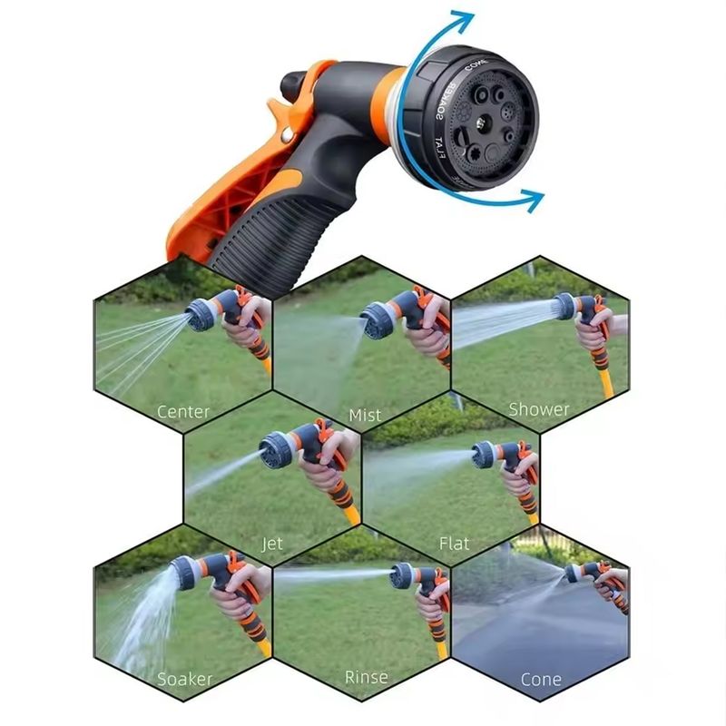 Many Pattern Garden Water Gun Hose Nozzle Mutifunctional Household Car Washing Yard Water Sprayer Pipe Tube Nozzle SprinkleTools_voghion.com