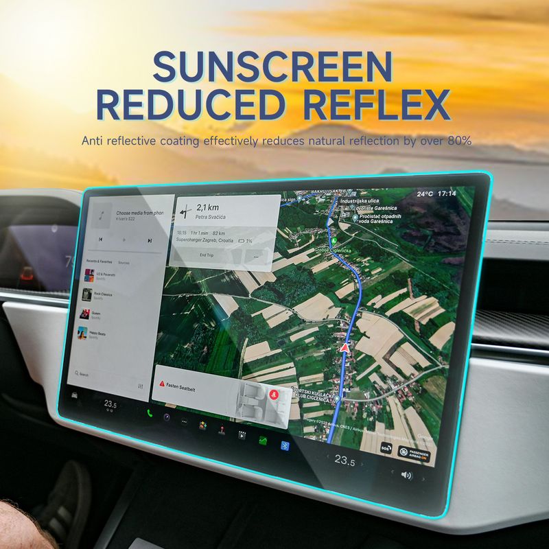 Suitable For Tesla New Model 3 Y Screen Tempered Glass Central Control Protective Display HD Film_voghion.com