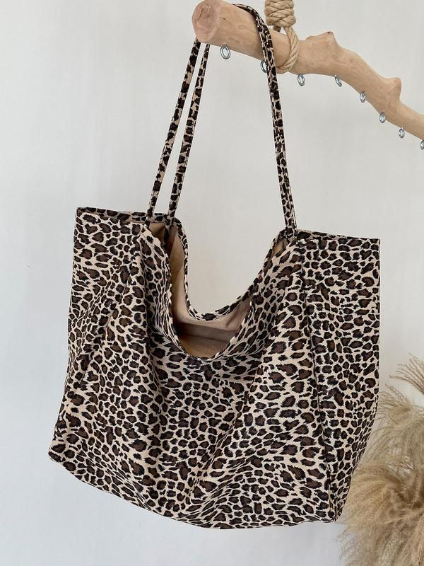 Leopard Print Handbags Shoulder Bags Tote Bags Stylish And Versatile_voghion.com