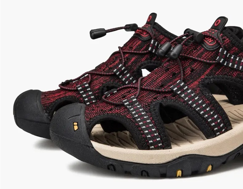 Sportsandaler med stängd tå för män Vandring Trekkingsandaler Sommar utomhussandaler Strandskor Lättvikt_voghion.com
