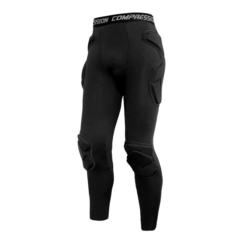 Maglia da portiere da calcio professionale resistente agli urti e attrezzatura protettiva multi-sport – Maglia a compressione a maniche lunghe con imbottitura in EVA a nido d'ape_voghion.com