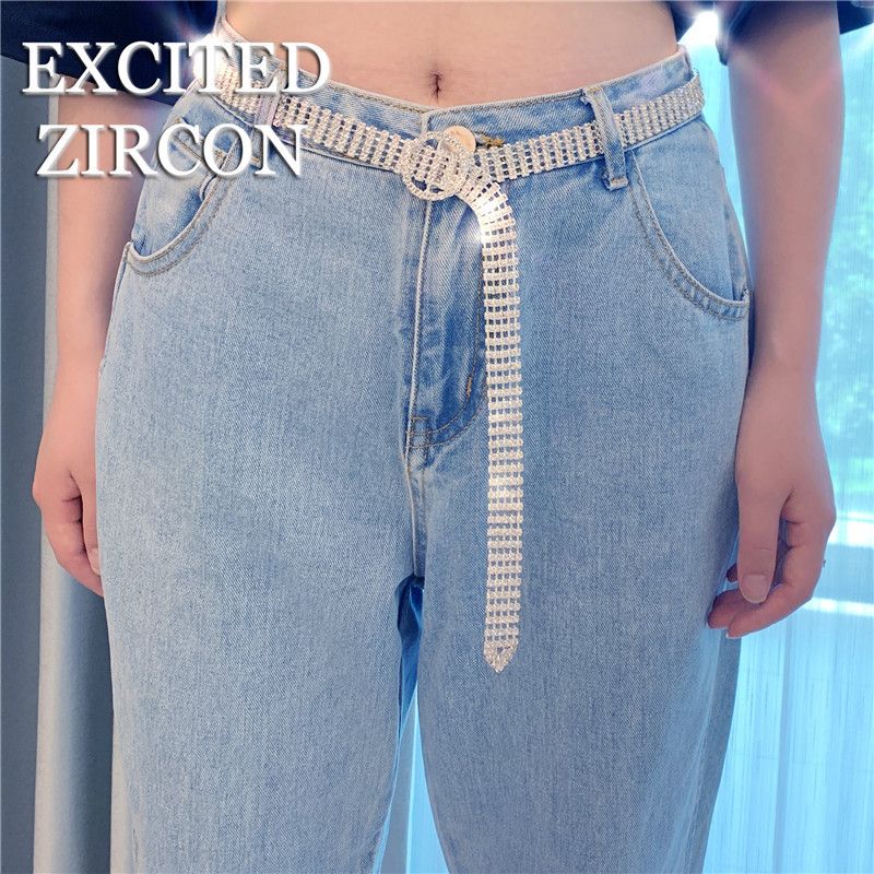 Belly Dance Inlaid Full Waist Chain Water Diamond Belt Accessories for Women_voghion.com