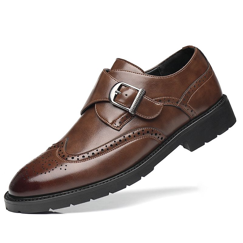 TerraStride Neue Herrenschuhe im koreanischen Stil, Jugend, trendige Mode, vielseitiger Trend, Büroarbeit, Business, formelles Leder, lässig, einzelne Schuhe_voghion.com