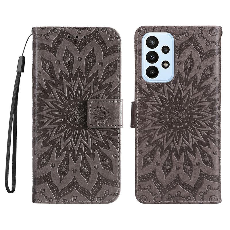 Cute Datura Flip Case Etui For Samsung Galaxy A03 A13 Lite A12 A23 A33 A52 A52S A53 A73 S21 S20 FE S22 5G Card Wallet Co_voghion.com